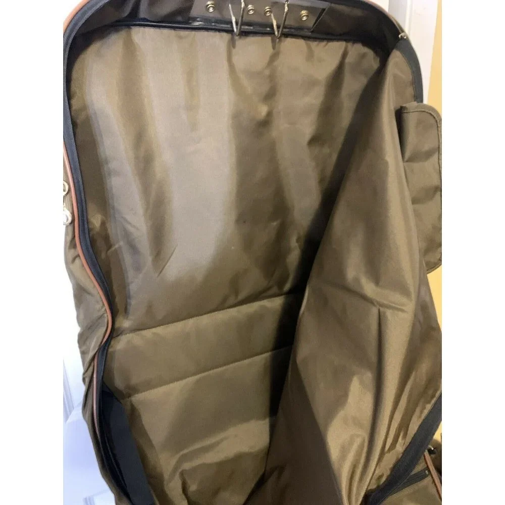 Vintage Lark Travel Luggage Hanging Garment‎ Bag Olive Brown